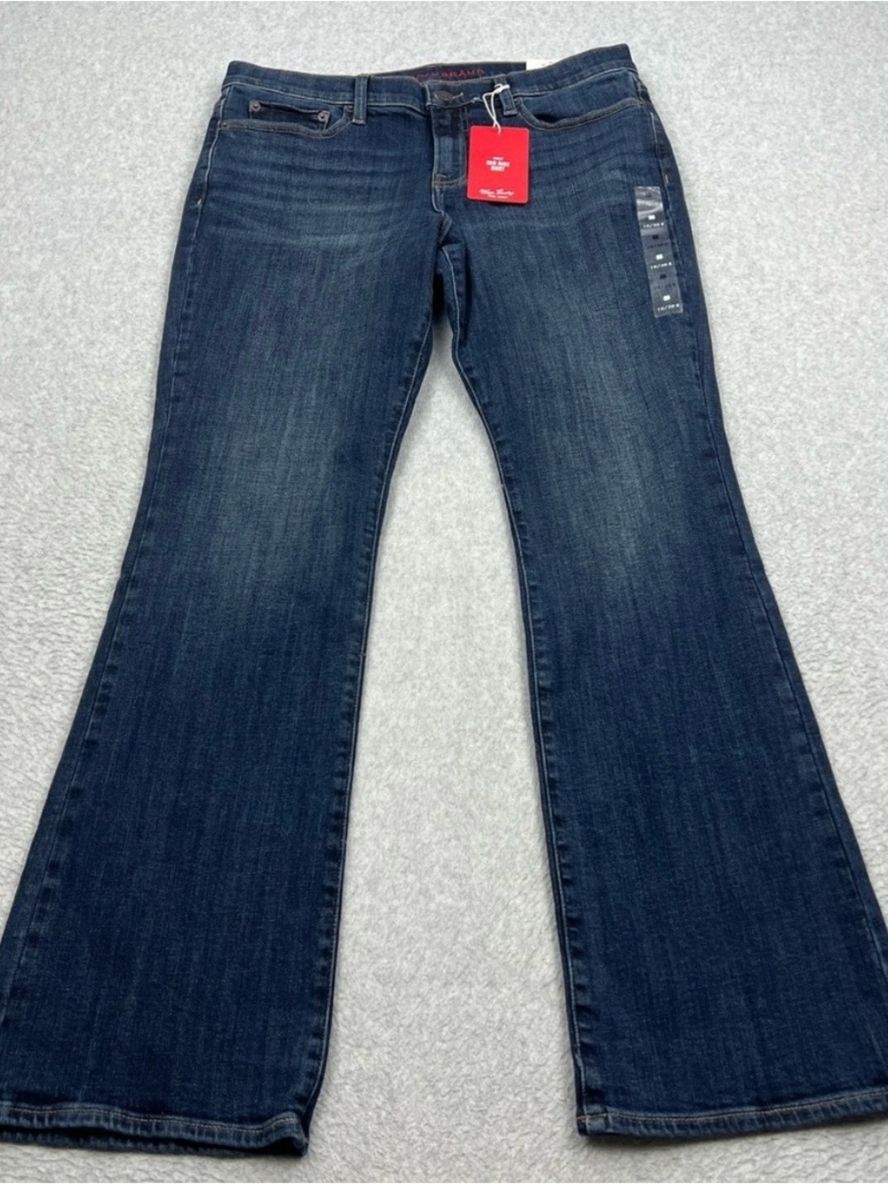 NWT Lucky Brand Sweet Mid Rise Boot Jeans Womens 12/31 R Blue Dark Wash Stretch